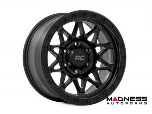 Custom Wheel 78 Series - Simulated Beadlock - Gloss Black | 18x9 | 5x5.0 | -12mm - Rough Country